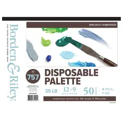 Borden & Riley&reg; #757 Disposable Palette, 9x12 Pad