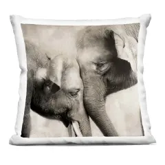 Stupell Industries Elephant & Baby Hug Decorative Printed Pillow design by CAD Designs, 18 x 7 x 18
