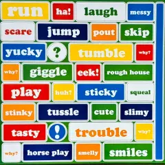 Marianne Children At Play Words 12x12 Chipboard Embellishments