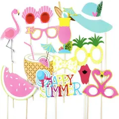 12 Pcs Summer Photo Booth Props