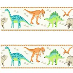 Dinosaurs Edible Image cake border 2 Strips per sheet 3.5x10.5 inchs