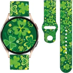 Holidays Bands compatible with Samsung Galaxy Watch Active/Active 2 44mm 40mm/Galaxy Watch 3 41mm/Watch 4 40mm, 20mm Designer silicone Replacement Sport Strap for Galaxy Wacth 5 / Wacth 5 Pro / Galaxy Watch6 / Galaxy Watch6 Classic