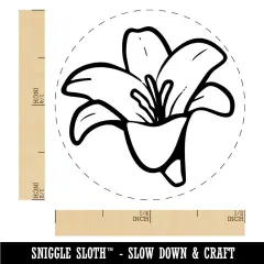 Easter Lily Beautiful Flower Rubber Stamp for Stamping Crafting Planners