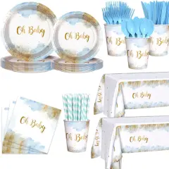 194 PCS Baby Boy Shower Decorations