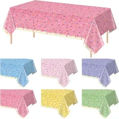 6 Pack Ice Cream Party Decorations Tablecloths