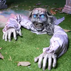 Halloween Zombie Groundbreaker with Light-Up Eyes and Creepy Sound