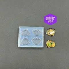Shell 2D Silicone Mold, Resin Silicone Mold, Food Safe Mold (D15)