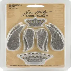 Metal Regal Adornments, 10 Charms per Pack