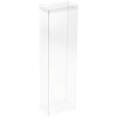 DollSafe Clear Folding Display Box for 11-12.5 inch Dolls and Action Figures, 4" W x 2.25" D x 13" H