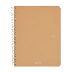 Fabriano Ecoqua Original Spiral-Bound Notebook, A5, 70 Sheets Beige