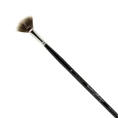 Creative Mark Hamburg Premiere Professional Oil Painting Brushes - Fan #6 Oil Paint Brush - Handmade in Germany, Natural & Synthetic Hair Blend, Long Triple-Lacquered Birch Handle