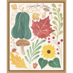 Mod Harvest II by Veronique Charron Framed Canvas Wall Art