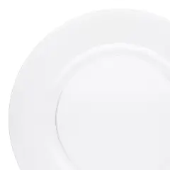 Clear Round Disposable Plastic Charger Plates - 13" (60 Plates)