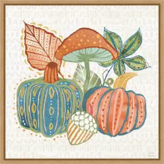 Harvest Whimsy VII by Dina June Framed Canvas Wall Art