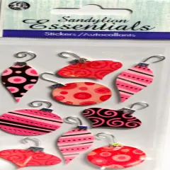 Sandylion Essentials Pink & Reds Ornaments Dimensional Stickers