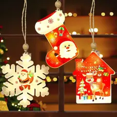 Kitcheniva LED Christmas Tree Hanging Decoration Light Ornaments 3 Pcs