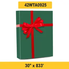Extended Coverage Solid Wrap 30" x 833' 60 lbs for Bulk Gifting Needs