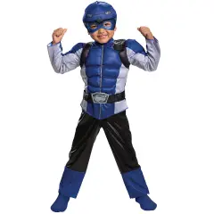 Blue Rangr Beast Toddler Musc Costume