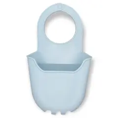 Handy Housewares Hanging Silicone Sink Caddy - For Kitchen or Bath, Hangs From Faucet, Helps Dry Sponges, Loofahs, Razors, Soap