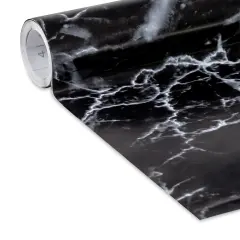 Duck EasyLiner Adhesive Laminate - Black Marble, 20" x 15 ft