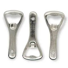 Handy Housewares 3pc Flat Metal Bartender Bottle Top Cap Opener Bar Tool Set with Hanging Hole