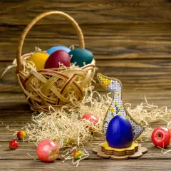 Set for embroidery with beads on wood FLK-268