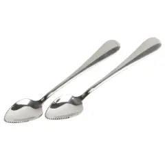 Chef Craft 2pc Serrated Edge Stainless Steel Grapefruit Spoons Set