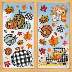 108 PCS Fall Window Cling Sticker