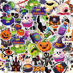 100 PCS Pumpkin Bat Spider Stickers - Halloween Stickers