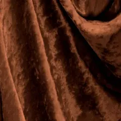 1 Yard Chocolate Crushed Panne Velour Fabric 58/60" Wide Soft Stretch