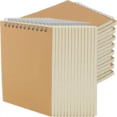 30 Pack A6 Spiral Sketch Book, 4x6 Inch Spiral Bound Drawing Pad(Brown)