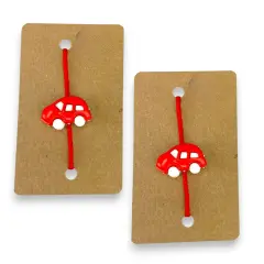 Set Of 2 Cute Cartoon Rakhi Featuring Adorable Car Designs Thread Perfect Rakhi for Brother Raksha Bandhan Bracelets for Bhai Bhaiya