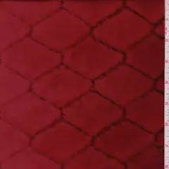 Sienna Diamond Trellis Faux Fur Fabric By the Yard