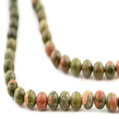 The Bead Chest Round Unakite Beads (6mm)