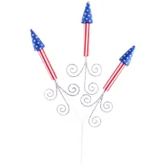 26" Patriotic Lit Firecracker Spray