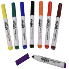 School Smart Washable Markers, Conical Tip, Assorted Colors, Pack of 200
