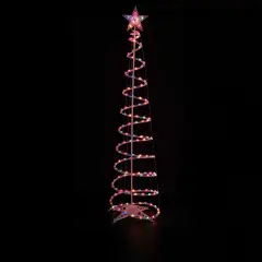 Northlight 6' Pre-Lit Spiral Christmas Tree - Multi Color Lights White