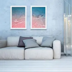 Poster Frames 20x30 White 3 Pack, Solid Wood Picture Frames for Wall Mounting Hanging Art and Puzzle Frame