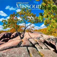 Missouri Wild & Scenic | 2026 12 x 24 Inch (Hanging) Monthly Square Wall Calendar | Plastic-Free