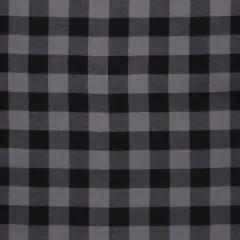 Mook Fabrics Buffalo Plaid Flannel Fabric [43 in. Wide] - By The Yard Silver