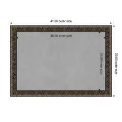 Intaglio Embossed Black Wood Framed Magnetic Board