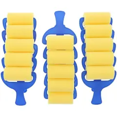 Foam Brayer Paint Rollers (5 x 4 x 1.6 In, 15-Pack) Blue