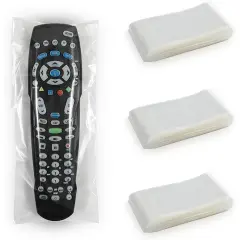 150 Pack Clear TV Remote Bags for AC, DVD Remotes (12.2x4 Inch)