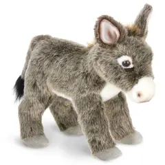 Bearington Pedro Plush Donkey Stuffed Animal, 12 Inches, For Ages 3-14 Grey