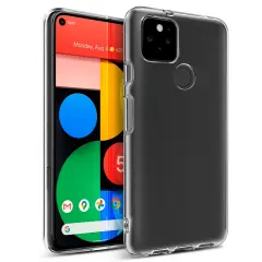 Insten Clear Case For Google Pixel 5 (2020) Soft TPU Phone Case, Ultra Slim Thin, Shock Absorption Protective Cover