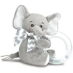 Bearington Lil' Spout The Baby Elephant Stuffed Animal, 5.5 Inch Plush Elephant, For Ages 0-14 Grey