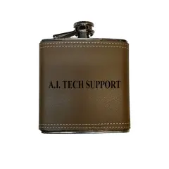 8OZ - A.I. Tech Support - BLACK, RED, STAINLESS, OR 6OZ LEATHER