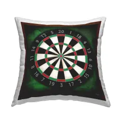Darts Game Target Design by Molly B. Outdoor Printed Pillow 