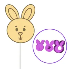 Easter Bunny FaceCake Pop Mold OR Popper