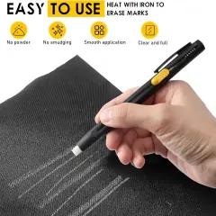 Heat Erasable Fabric Marker (1Pen+20Refills)